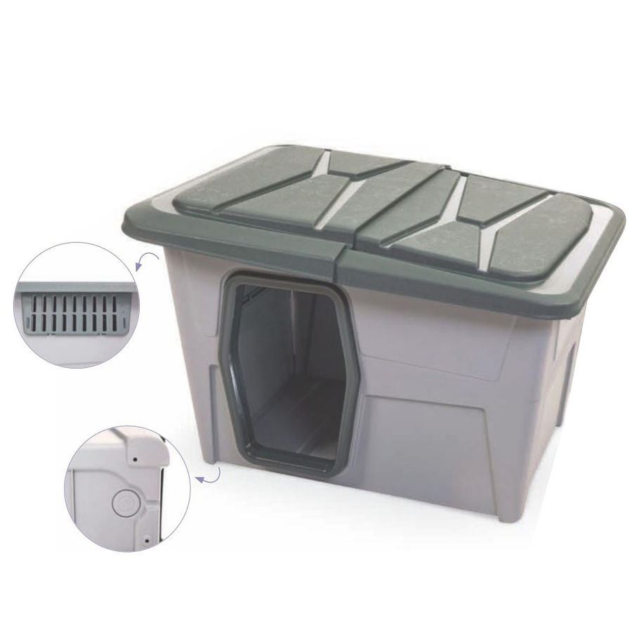 Baraka Köpek Kulübesi-M 93*73*60 cm Baraka Köpek Kulübesi-M 93*73*60 cm