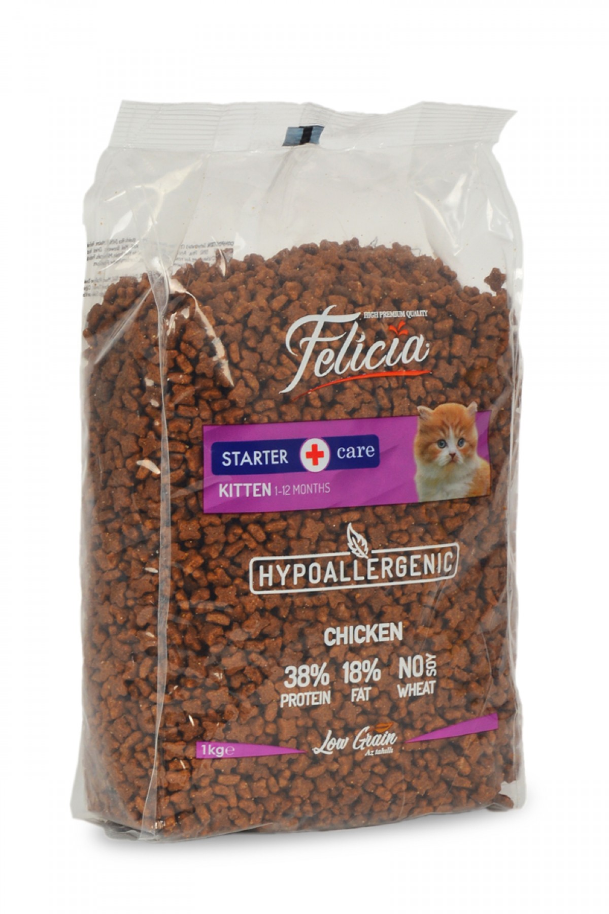 Felicia 12x1 Kg Tavuklu Az Tahıllı Yavru Kedi Maması HypoAllergenic Kedi Maması