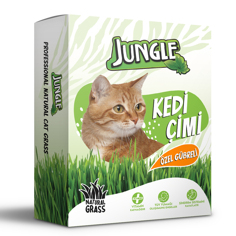 Jungle Kedi Çimi Kutulu (Fileli) 6'lı Jungle Kedi Çimi Kutulu (Fileli) 6'lı