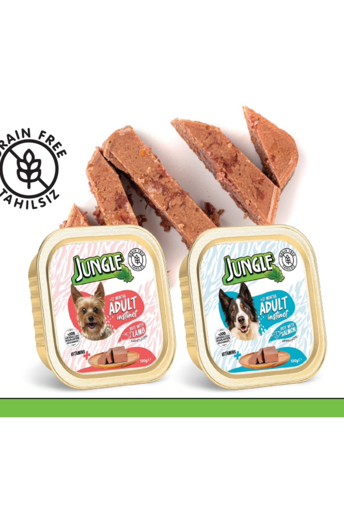 Jungle Köpek 100 Gr Tahılsız Kuzu Etli Pate Alucup Jungle Köpek 100 Gr Tahılsız Kuzu Etli Pate Alucup