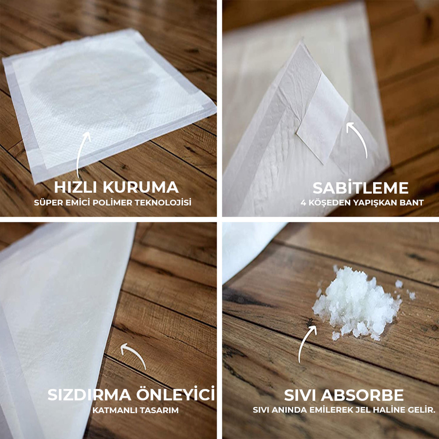 Köpek Tuv.Eğitim Pedi 60x90cm 10+2 Free Köpek Tuv.Eğitim Pedi 60x90cm 10+2 Free