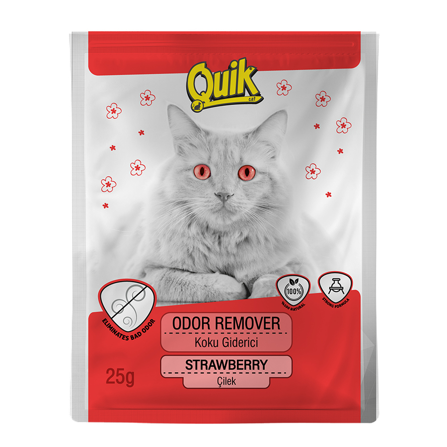 QUIK Koku Giderici Çilekli 25 gr - 15 Adet QUIK Koku Giderici Çilekli 25 gr - 15 Adet