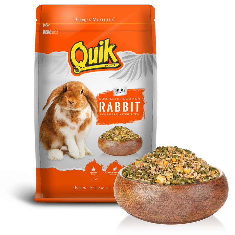 Quik Tavşan Yemi 750 gr 6'lı Quik Tavşan Yemi 750 gr 6'lı