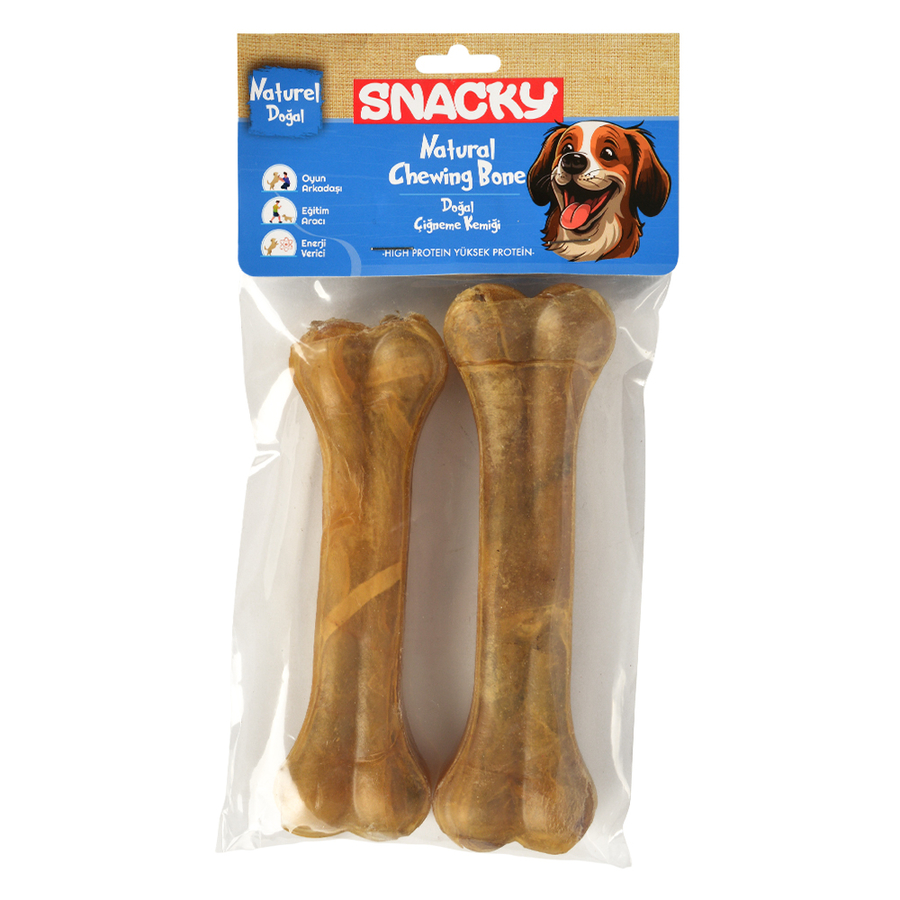 Snacky Nat. Köpek Çiğneme Kemiği 15cm *2'li *155g *10 Paket