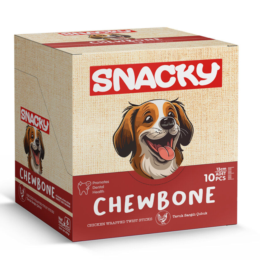 Snacky T. Tavuk Sargılı Çubuk Köpek Ödül 10'lu *13cm *100g *6 Paket. Snacky T. Tavuk Sargılı Çubuk Köpek Ödül 10'lu *13cm *100g *6 Paket.
