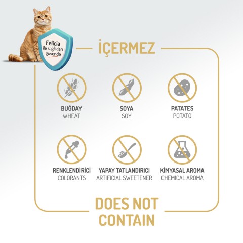 Felicia 12 Kg Kolajenli Tavuklu Az Tahıllı Yavru Kedi Maması HypoAllergenic Kedi Maması