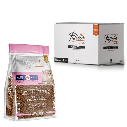Felicia 12x1 Kg Kuzulu Az Tahıllı Yavru Kedi Maması HypoAllergenic Kedi Maması