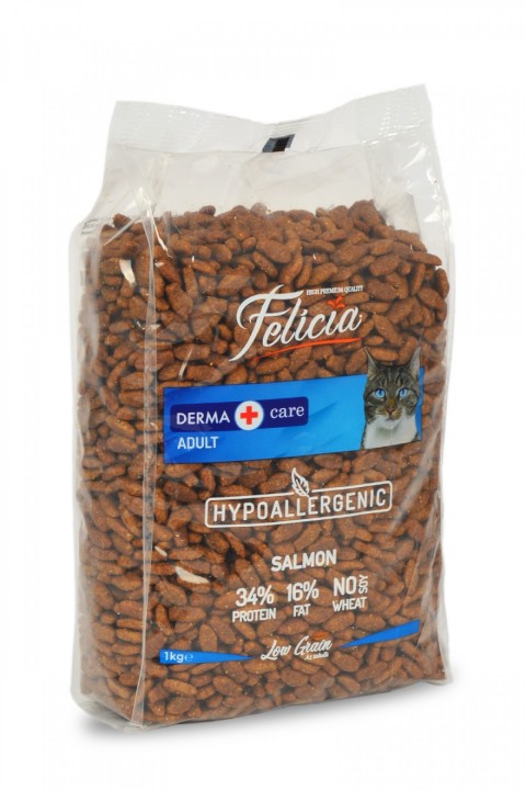 Felicia 12x1 Kg Somonlu Az Tahıllı Yetişkin Kedi Maması HypoAllergenic Kedi Maması