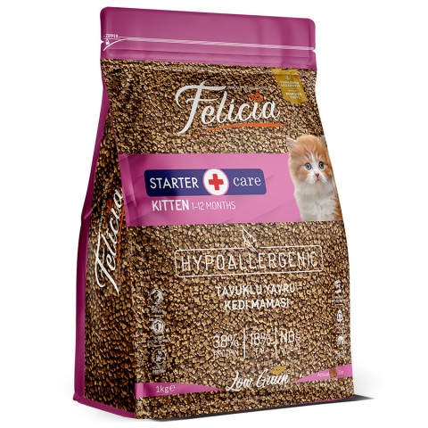 Felicia 5x1 Kg Tavuklu Az Tahıllı Yavru Kedi Maması HypoAllergenic Kedi Maması