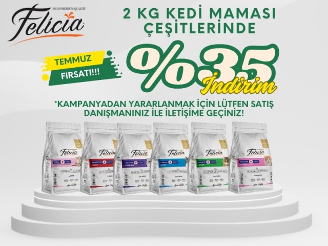Felicia Hoşgeldin Petshop Özel Kampanyası - Temmuz (2 Kg)