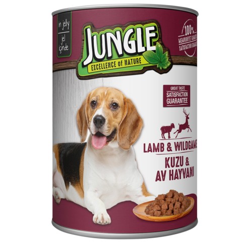 Jungle Köpek 415 gr Kuzu Etli-Av Hayv.Konserve 24 Adet