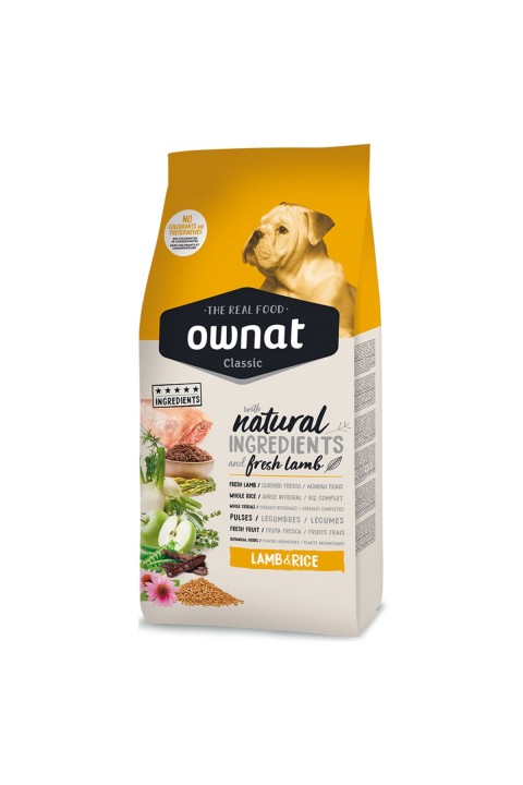 Ownat 15 kg Kuzulu&Pirinçli Classic Adult Köpek Maması