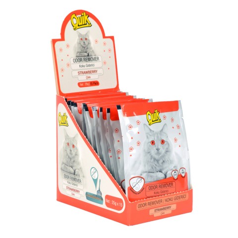 QUIK Koku Giderici Çilekli 25 gr - 15 Adet QUIK Koku Giderici Çilekli 25 gr - 15 Adet