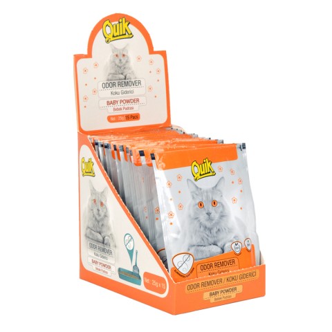 QUIK Koku Giderici Pudralı 25 gr - 15 Adet QUIK Koku Giderici Pudralı 25 gr - 15 Adet