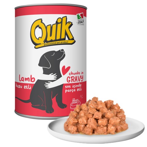 Quik Köpek 415 gr Kuzu Etli Konserve 24 Adet