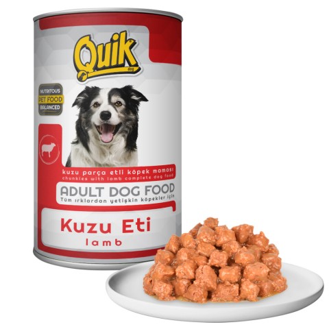 Quik Köpek 415 gr Kuzu Etli Konserve 24 Adet