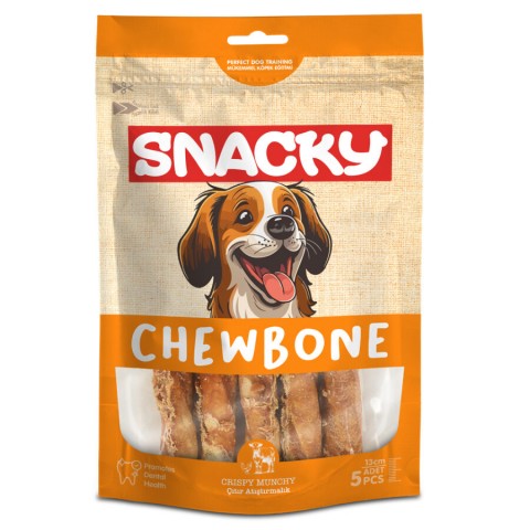Snacky Çıtır Munchy Köpek Ödül 5'li *13cm *100g *6 Paket