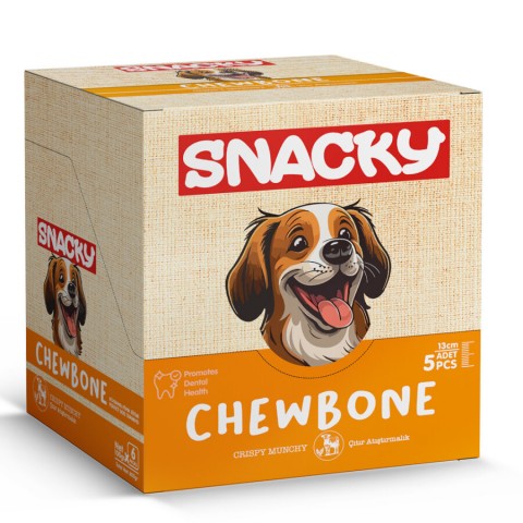 Snacky Çıtır Munchy Köpek Ödül 5'li *13cm *100g *6 Paket